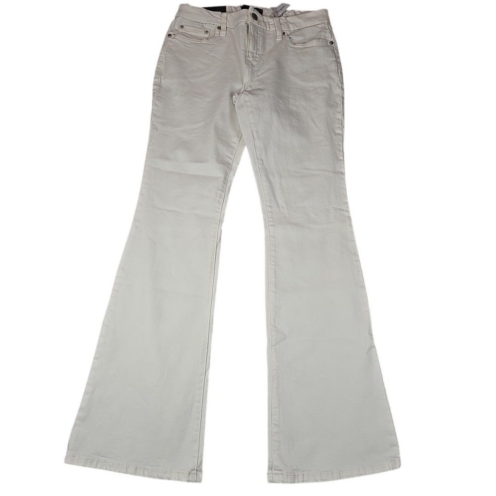 Banana Republic Women's White Low Rise  Vintage Stretch Bootcut‎ Size 29/8 NWT